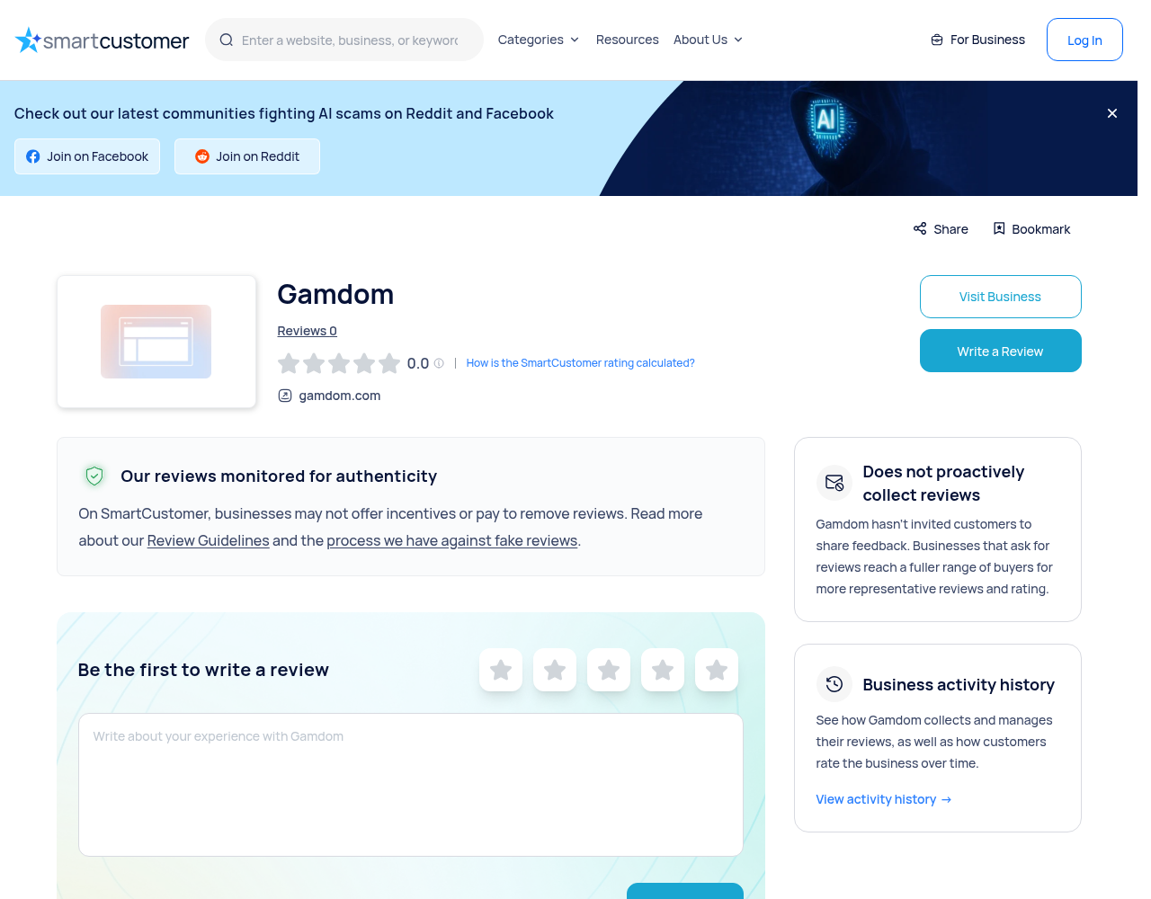 Captura contextual de un perfil de reseñas asociado con el dominio